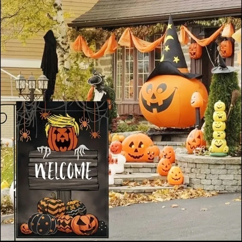 Trump ‘Trumpkin’ Halloween Flag